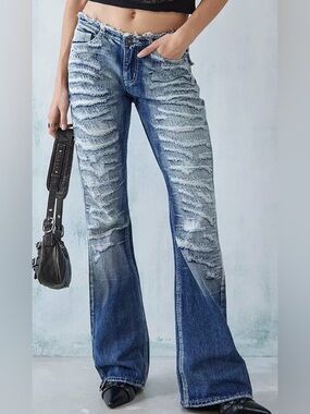 Jaded London Viper Distressed  Jeans